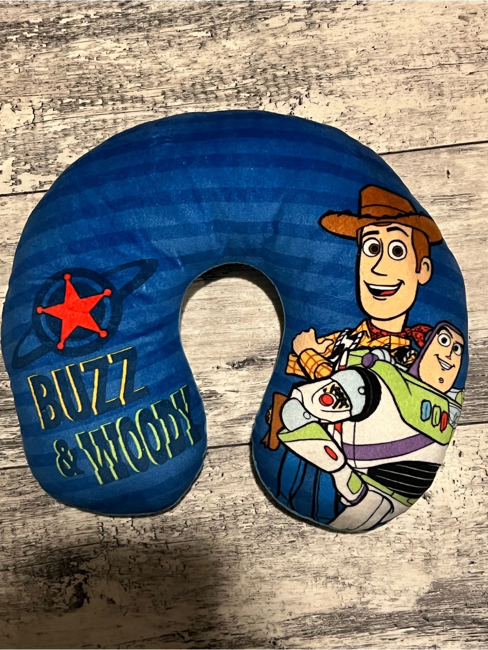 Disney Blue Buzz & Woody Neck Pillow for Kids